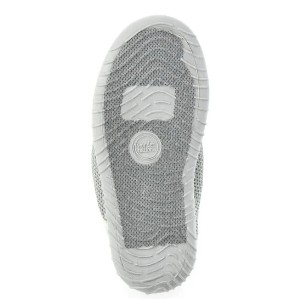 Wonder Nation Toddler & Kids Water Shoe size 4-5 Lime/Grey